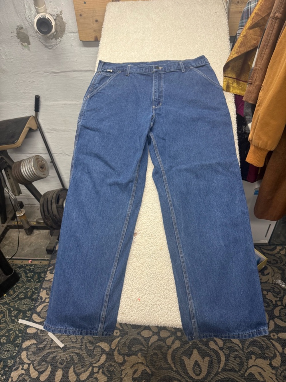 Carhartt flame resistant HRC 2, Men's Classic Straight-Leg Jeans Blue Sz 38x30